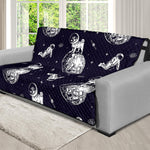 Astronaut Pug In Space Pattern Print Futon Protector