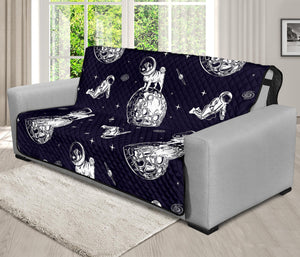 Astronaut Pug In Space Pattern Print Futon Protector