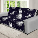 Astronaut Pug In Space Pattern Print Futon Protector