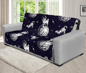 Astronaut Pug In Space Pattern Print Futon Protector