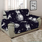 Astronaut Pug In Space Pattern Print Half Sofa Protector