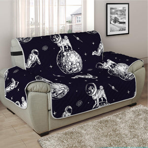 Astronaut Pug In Space Pattern Print Half Sofa Protector