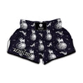 Astronaut Pug In Space Pattern Print Muay Thai Boxing Shorts