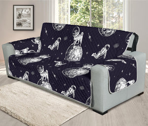 Astronaut Pug In Space Pattern Print Oversized Sofa Protector