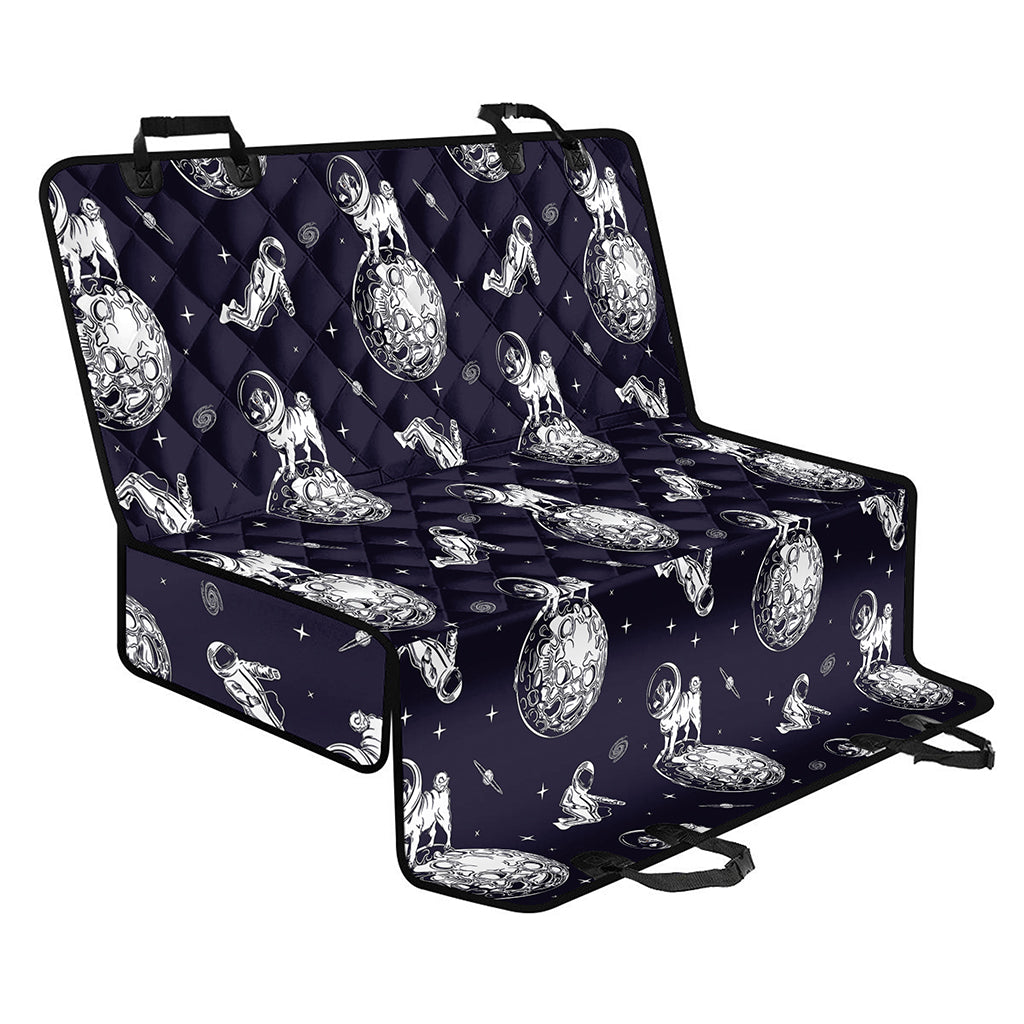 Astronaut Pug In Space Pattern Print Pet Car Back Seat Cover