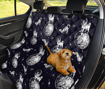 Astronaut Pug In Space Pattern Print Pet Car Back Seat Cover