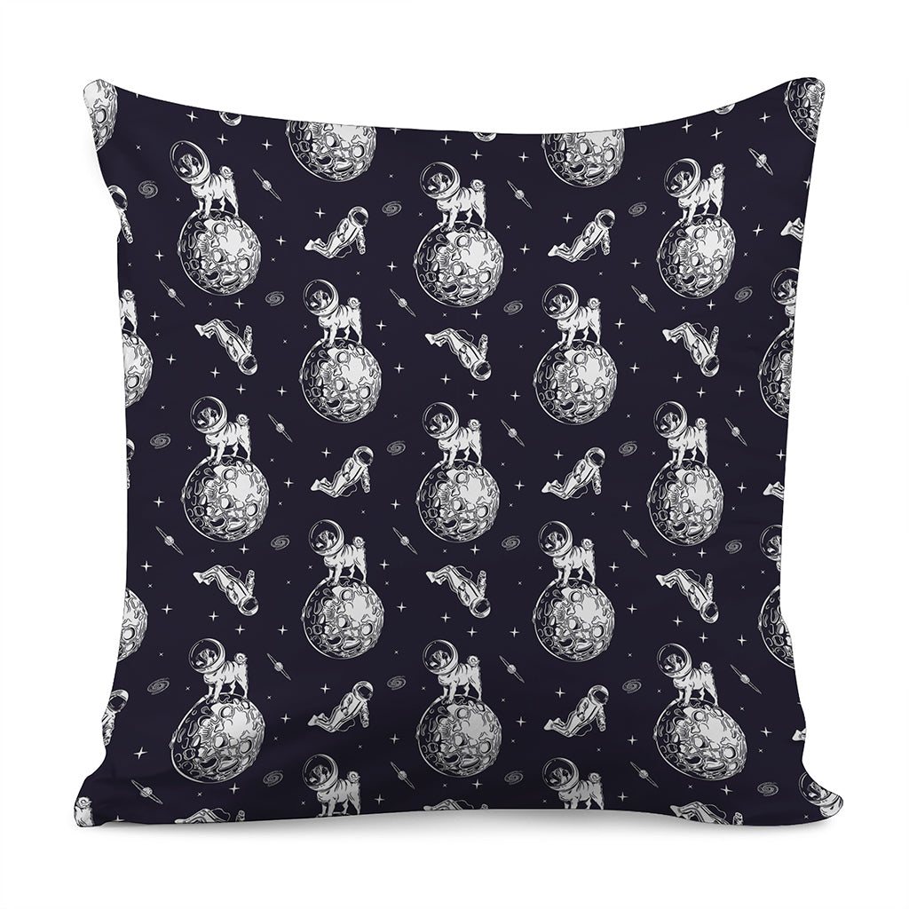 Astronaut Pug In Space Pattern Print Pillow Cover