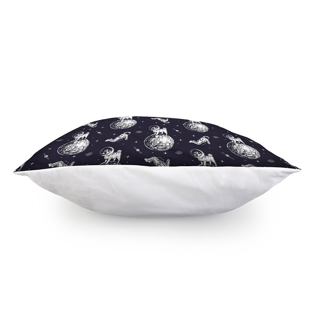 Astronaut Pug In Space Pattern Print Pillow Cover