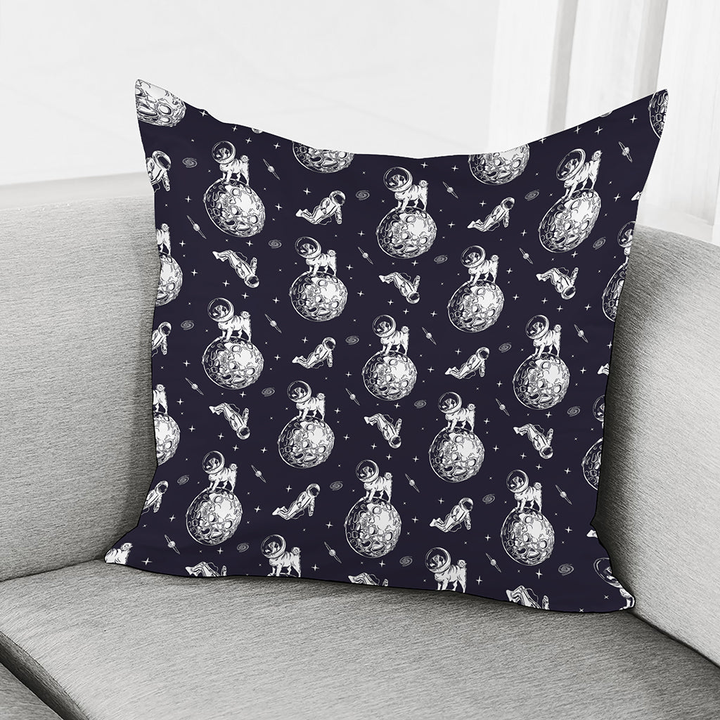 Astronaut Pug In Space Pattern Print Pillow Cover