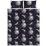 Astronaut Pug In Space Pattern Print Quilt Bed Set