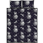 Astronaut Pug In Space Pattern Print Quilt Bed Set