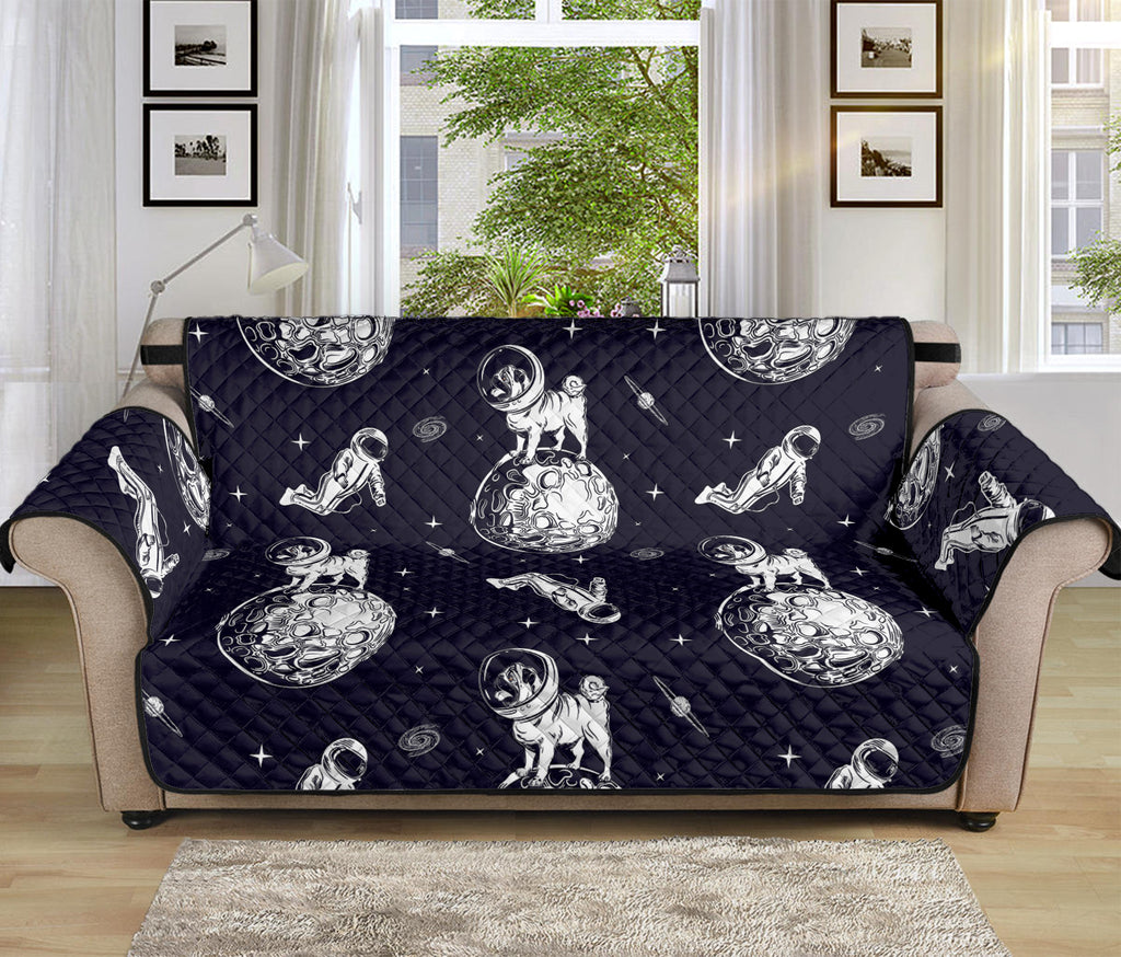 Astronaut Pug In Space Pattern Print Sofa Protector