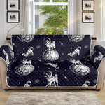 Astronaut Pug In Space Pattern Print Sofa Protector