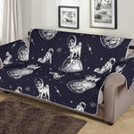 Astronaut Pug In Space Pattern Print Sofa Protector