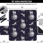 Astronaut Pug In Space Pattern Print Sofa Protector