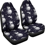 Astronaut Pug In Space Pattern Print Universal Fit Car Seat Covers