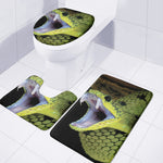 Atheris Nitschei Snake Print 3 Piece Bath Mat Set