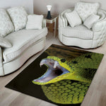 Atheris Nitschei Snake Print Area Rug