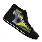 Atheris Nitschei Snake Print Black High Top Shoes