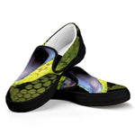 Atheris Nitschei Snake Print Black Slip On Shoes