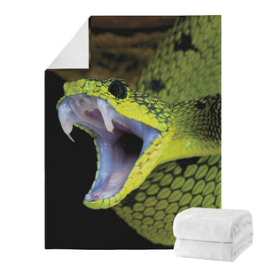 Atheris Nitschei Snake Print Blanket