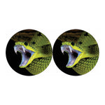 Atheris Nitschei Snake Print Car Coasters