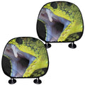 Atheris Nitschei Snake Print Car Headrest Covers