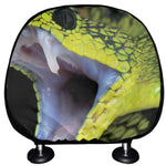 Atheris Nitschei Snake Print Car Headrest Covers