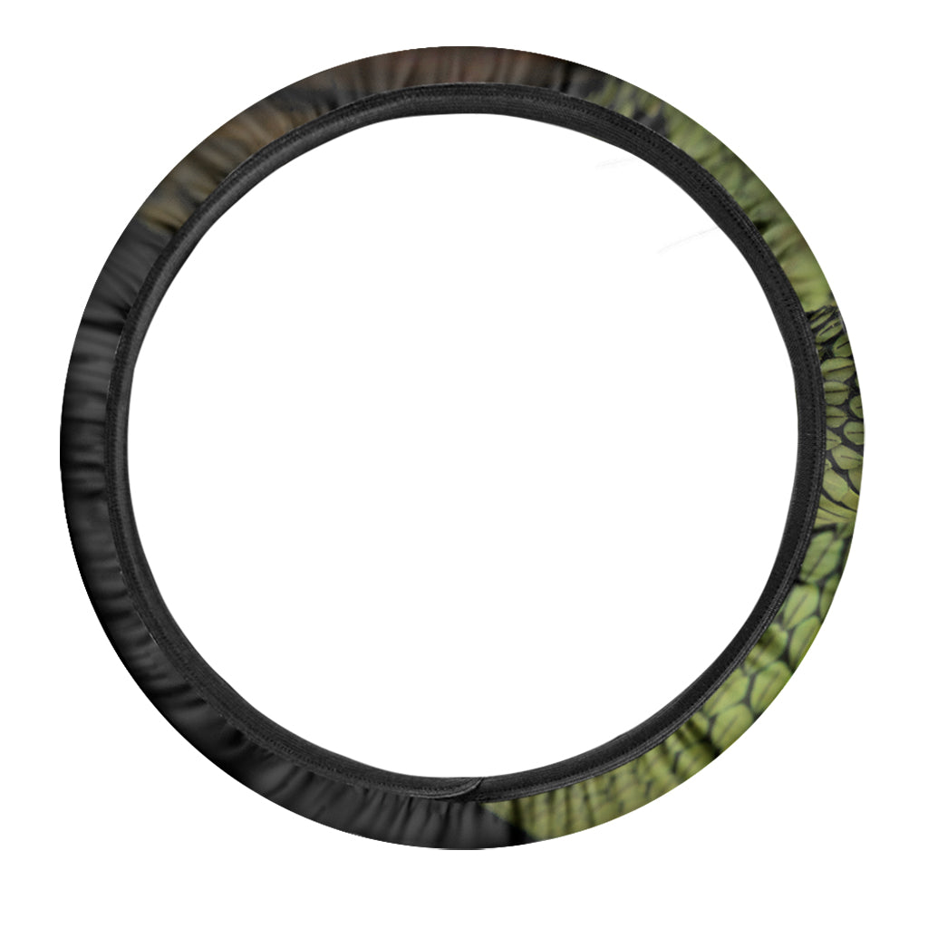 Atheris Nitschei Snake Print Car Steering Wheel Cover