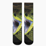 Atheris Nitschei Snake Print Crew Socks