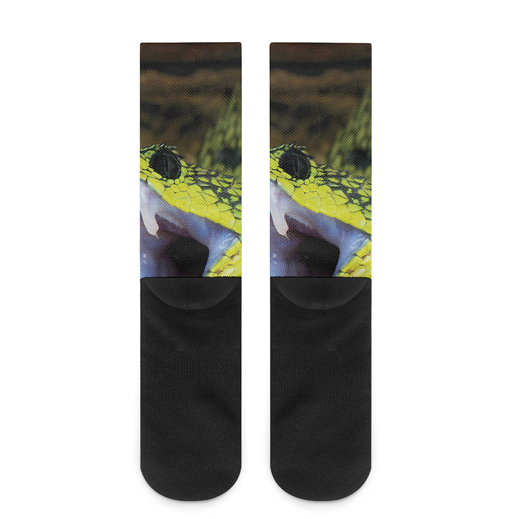 Atheris Nitschei Snake Print Crew Socks