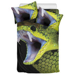 Atheris Nitschei Snake Print Duvet Cover Bedding Set