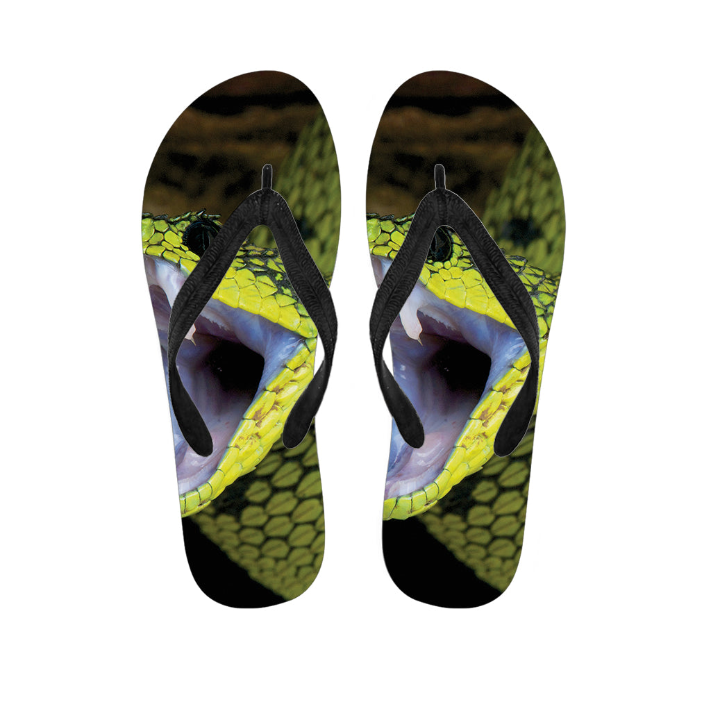 Atheris Nitschei Snake Print Flip Flops