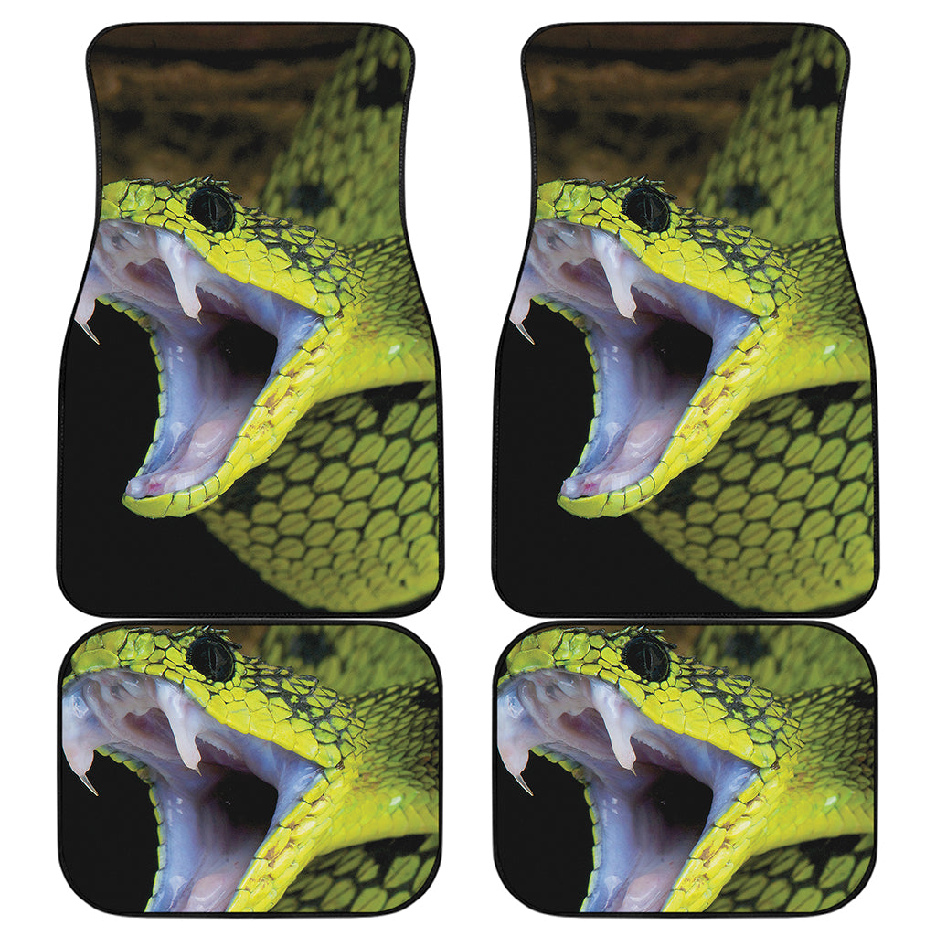 Atheris Nitschei Snake Print Front and Back Car Floor Mats