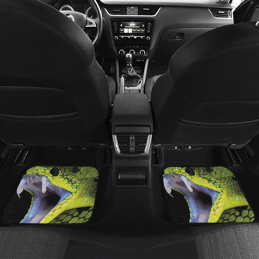 Atheris Nitschei Snake Print Front and Back Car Floor Mats
