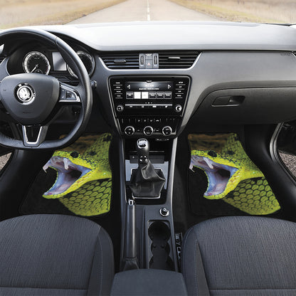 Atheris Nitschei Snake Print Front Car Floor Mats