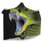 Atheris Nitschei Snake Print Hooded Blanket