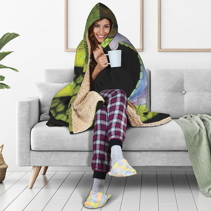 Atheris Nitschei Snake Print Hooded Blanket