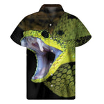 Atheris Nitschei Snake Print Men's Short Sleeve Shirt