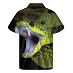 Atheris Nitschei Snake Print Men's Short Sleeve Shirt