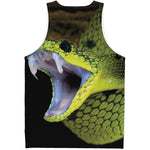 Atheris Nitschei Snake Print Men's Tank Top
