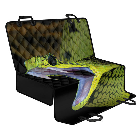 Atheris Nitschei Snake Print Pet Car Back Seat Cover
