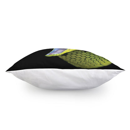 Atheris Nitschei Snake Print Pillow Cover