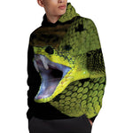 Atheris Nitschei Snake Print Pullover Hoodie
