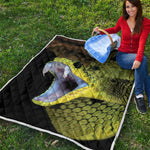 Atheris Nitschei Snake Print Quilt