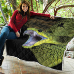 Atheris Nitschei Snake Print Quilt