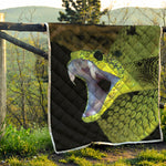 Atheris Nitschei Snake Print Quilt