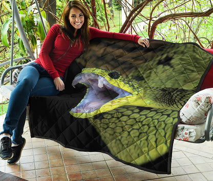 Atheris Nitschei Snake Print Quilt