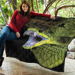 Atheris Nitschei Snake Print Quilt
