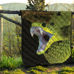 Atheris Nitschei Snake Print Quilt